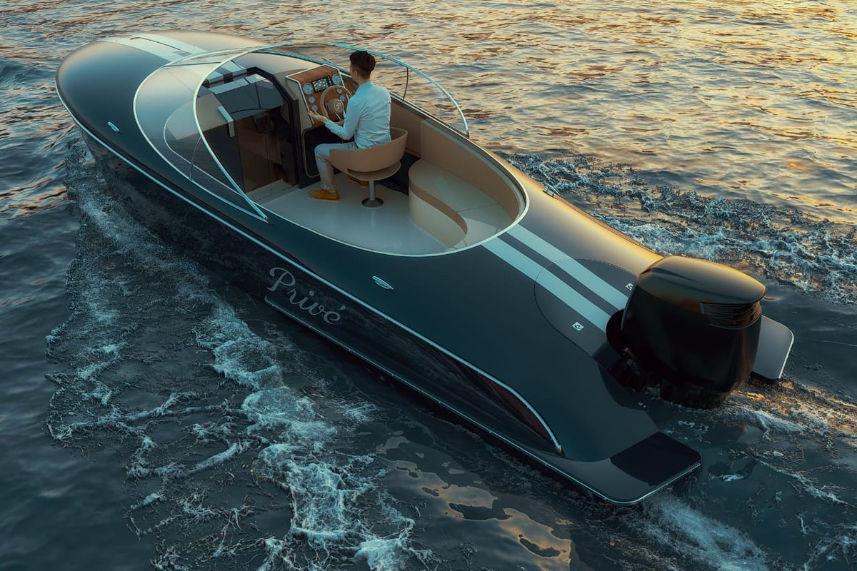 Катер Privé Edition One в палитре Lago 1609.